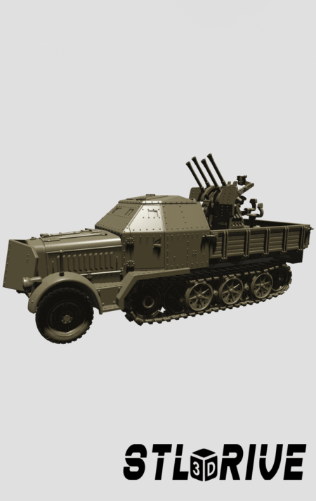 Sd.Kfz.7-1 Digital STL Files for 3D Printing