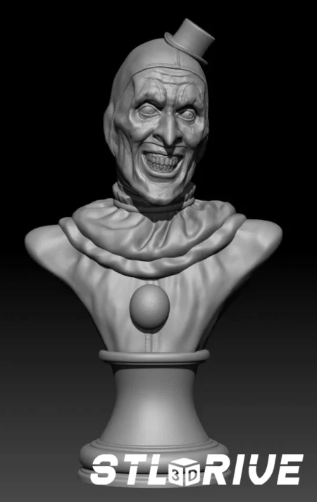 Terrifier Clown Bust Digital STL Files 3D Printable