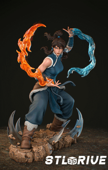 The Legend of Korra Digital Sculpture – STL File