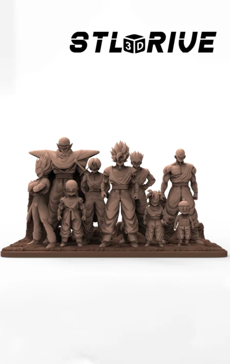 Dragon Ball Miniatures Pack 3D Print STL Collection