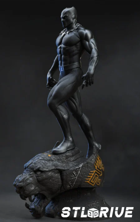 Black Panther 3D Print STL Model 