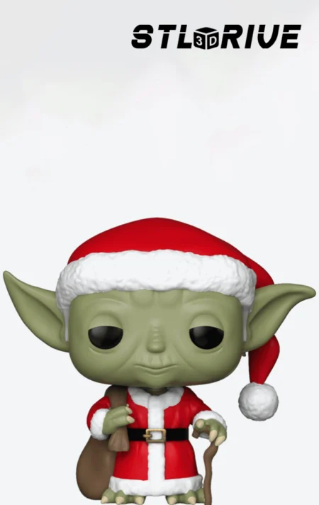 Baby Yoda Christmas 3D Print STL Model 