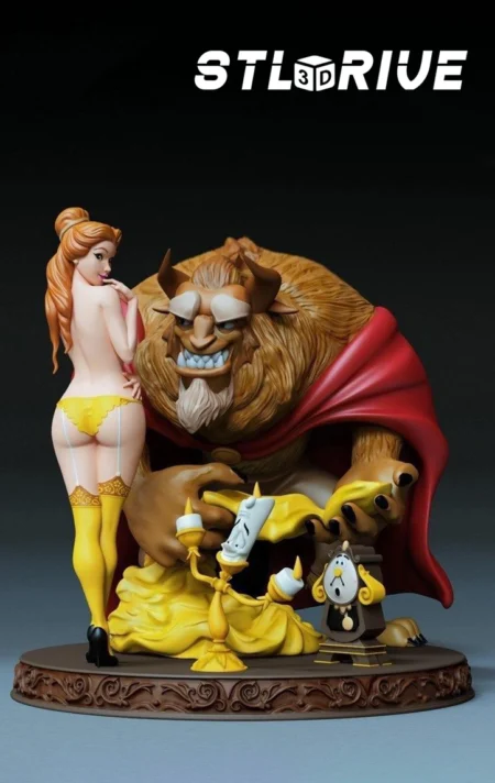 Beauty and The Beast – 3D Print STL Model