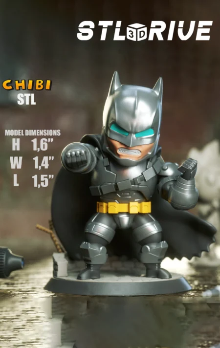 Chibi Batman 3D Print STL Model 