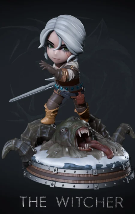 Chibi Ciri 3D Print STL Model