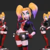 Harley Quinn Stylized Digital STL Files