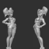 Harley Quinn Stylized Digital STL Files