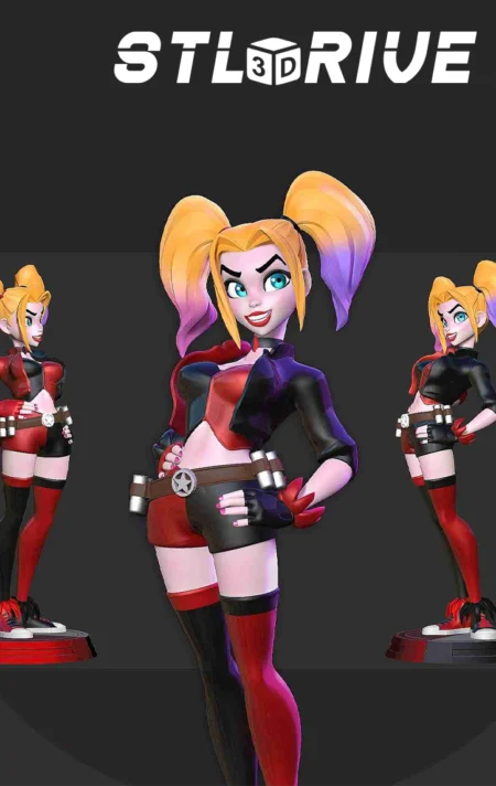 Harley Quinn Stylized Digital STL Files