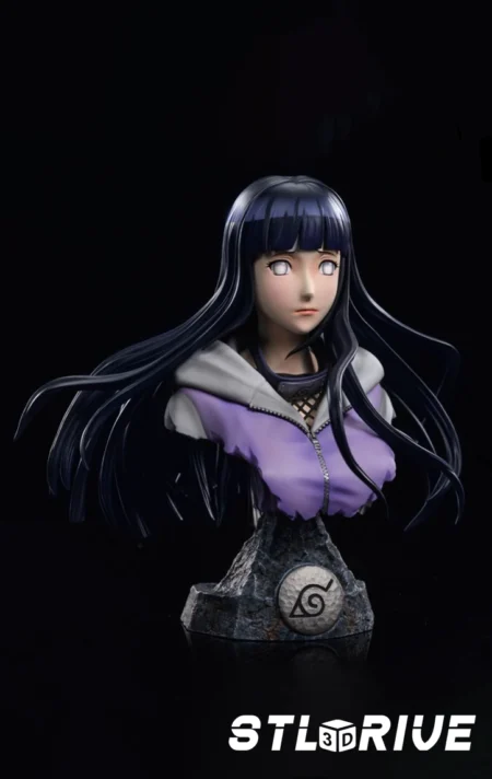 Hinata Bust Digital STL Files 3D Printable