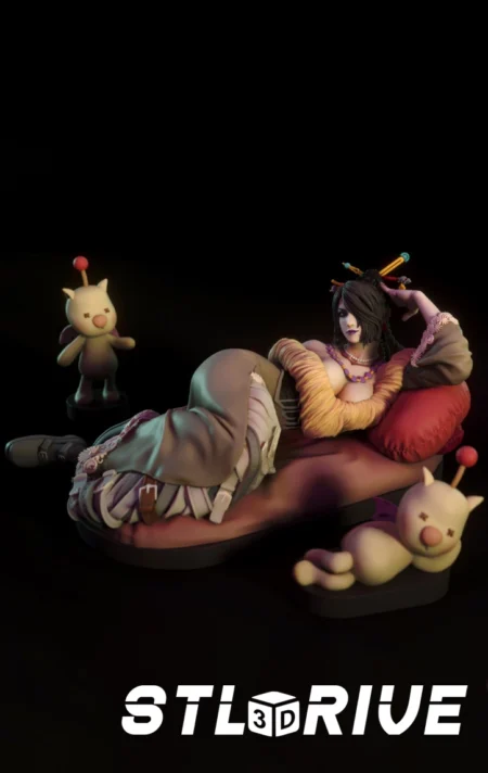 Lulu Final Fantasy Lying Digital STL Files