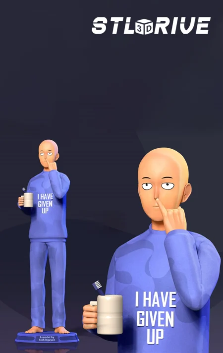 Saitama Before Bedtime 3D Print STL Model