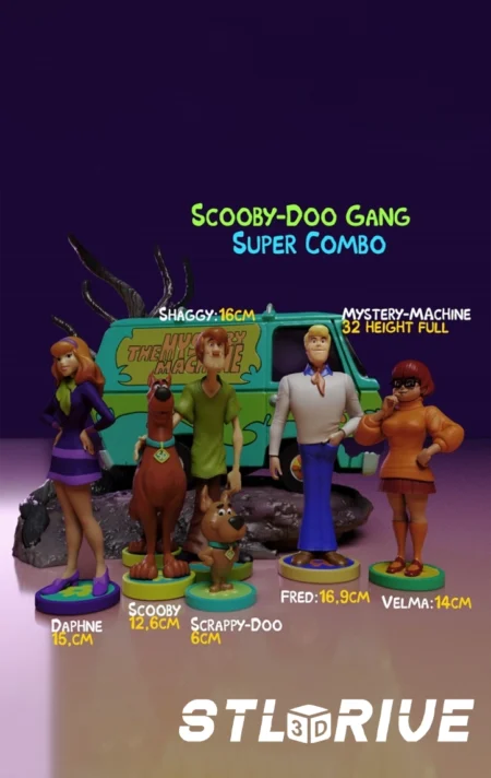 Super-Combo Scooby-Doo Gang Digital STL Files