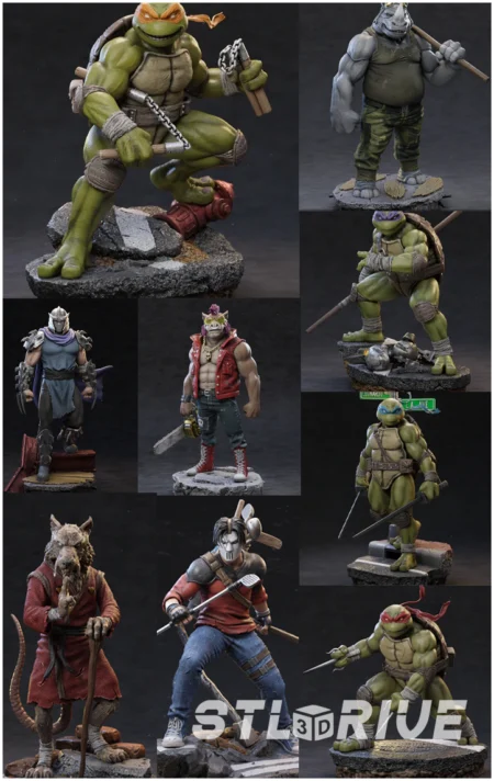 TMNT Pack 3D Print STL Files 