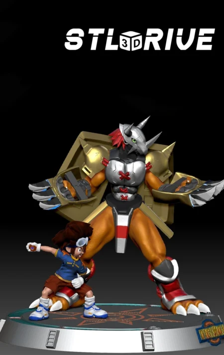 Tai and Wargreymon Digital STL Files