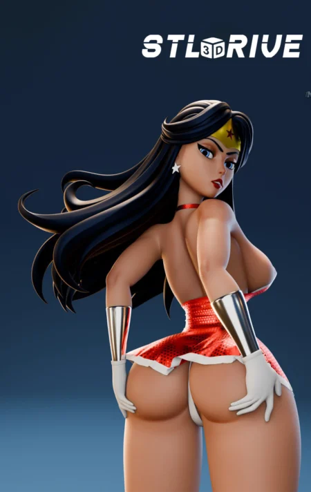 Wonder Woman Pin-Up – 3D Printable STL Model