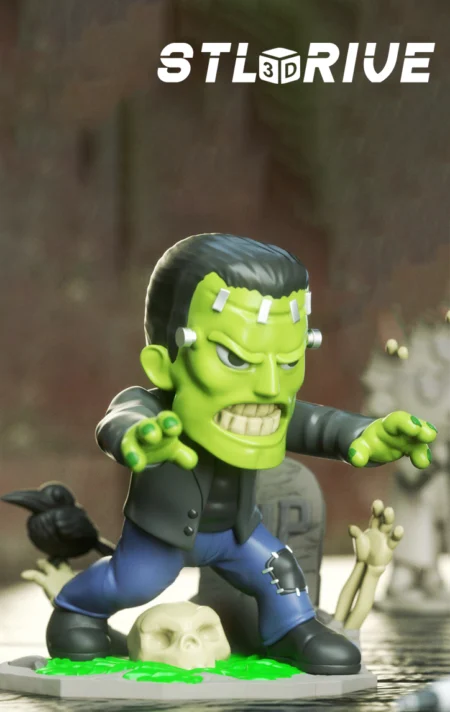 Chibi Frankenstein 3D Print STL Model