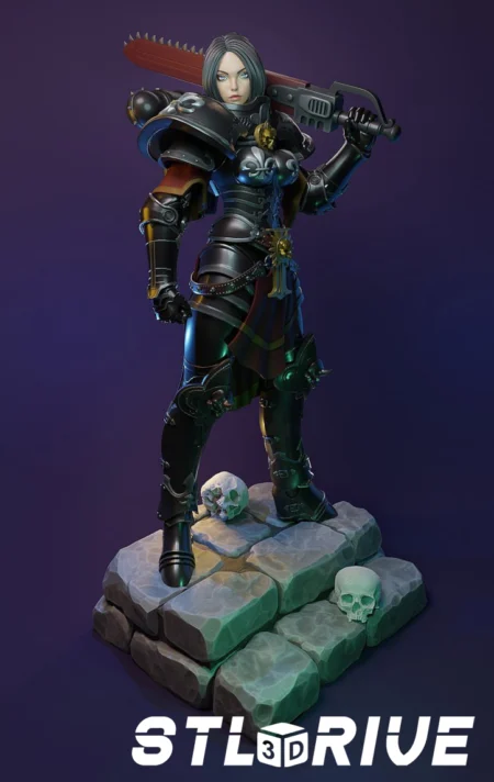 Battle Sister 3D Print STL Model