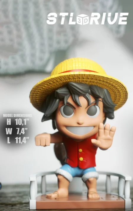 Chibi Luffy 3D Print STL Model