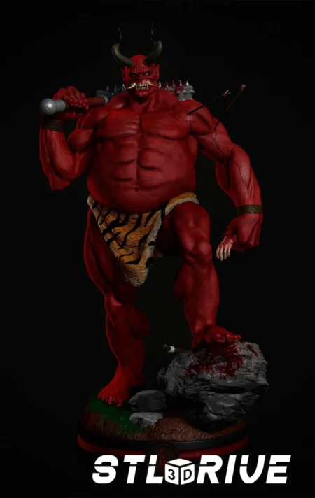 Japanese Demon 3D Print STL Model 