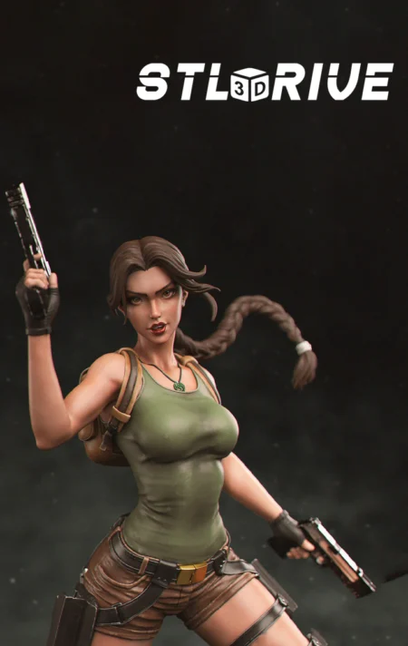 Lara Croft 3D Print STL Model 