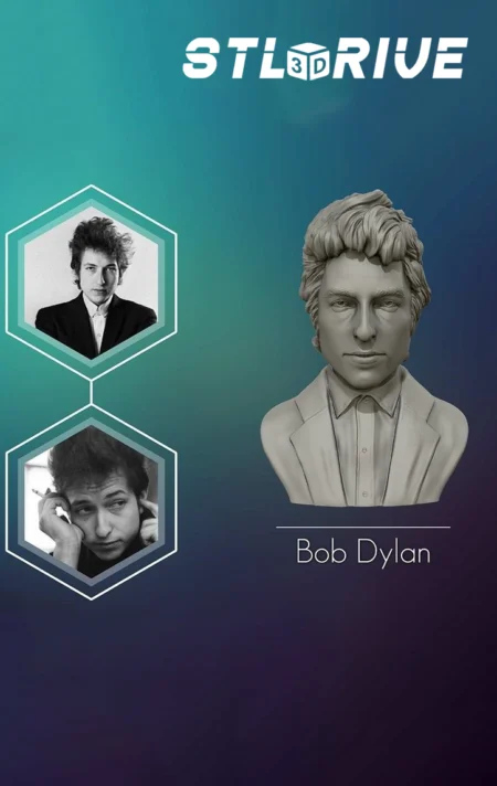 Bob Dylan 3D Print STL Model