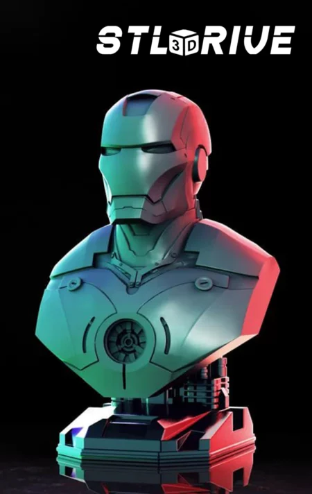 Iron Man Bust – Iconic Marvel Hero STL Model for 3D Printing