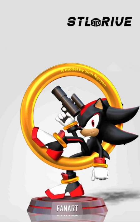 Sonic Shadow 3D Print STL Model