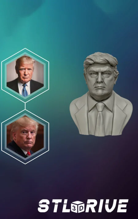 Trump Bust Digital STL Files