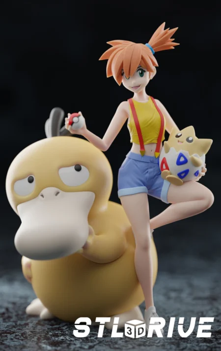 Misty and Psyduck 3D Print STL Model