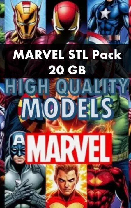 Marvel STL Pack More Than 30 Heroes for 3D Printing