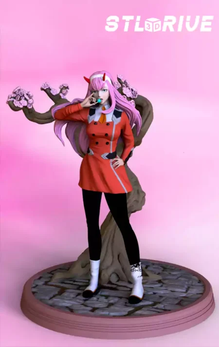 Zero Two from Darling in the Franxx 3D Print STL Model