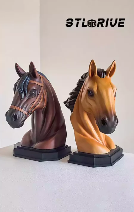 Cavalo Bust 3D Print STL Model 