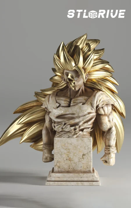 Goku Bust 3D Print STL Model