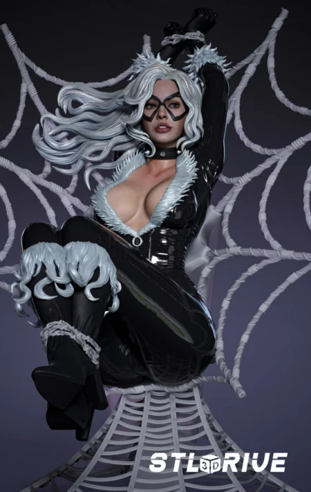 Black Cat 3D Print STL Model 