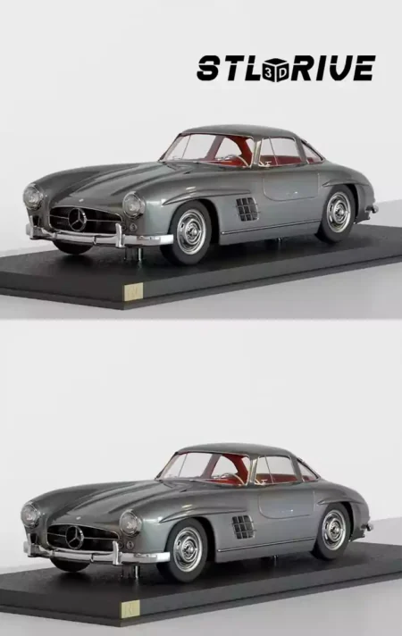 Mercedes-Benz 300 SL Coupe 3D Print STL Model 