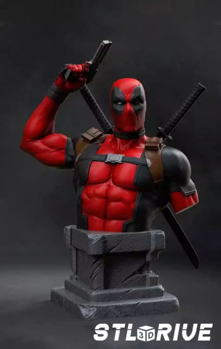 Deadpool Bust – 3D Printable STL Model