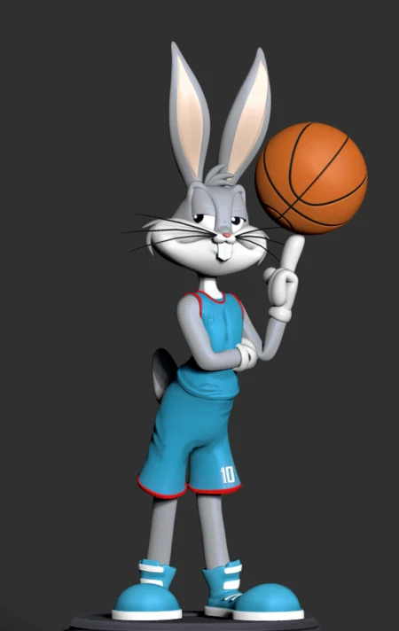 Bugs Bunny Space Jam STL 3D Print Model