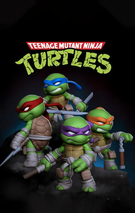 Chibi Ninja Turtle STL 3D Print Model