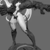 Rebecca Cyberpunk Smasher STL 3D Print Model
