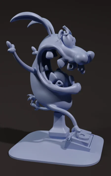 Courage the Cowardly Dog STL 3D Print Model