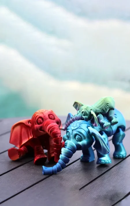 Circus Elephant STL 3D Print Model