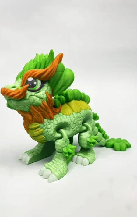 Clover Leaf Dragon STL 3D Print Model