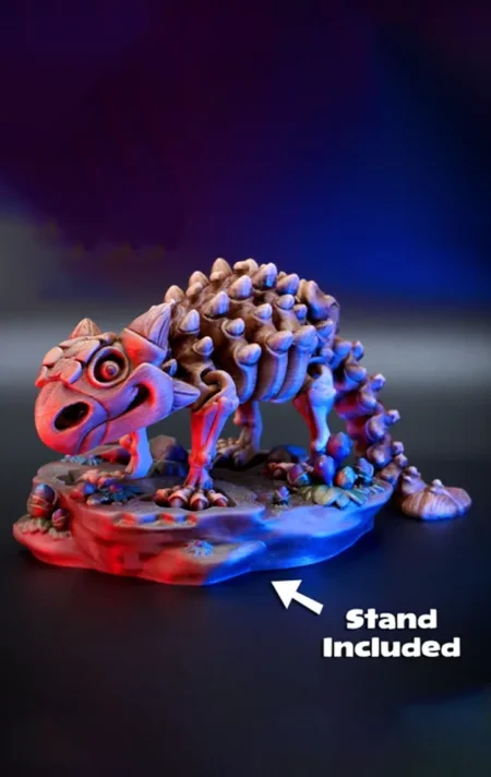 Skeleton Ankylosaurus STL 3D Print Model
