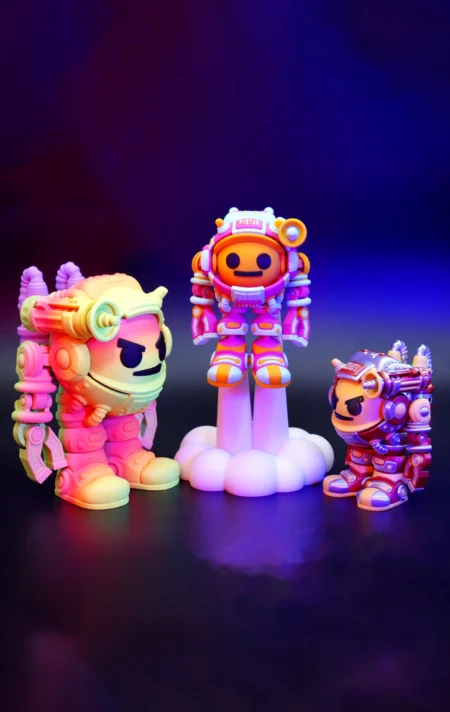 Emoji Astronaut STL 3D Print Model