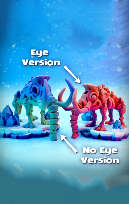 Skeleton Mammoth STL 3D Print Model