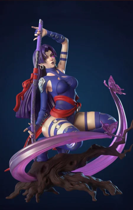 Psylocke STL 3D Print Model
