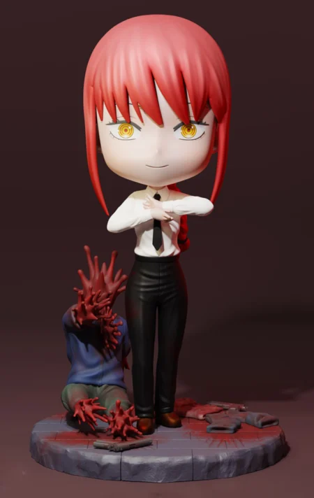 Makima Chibi STL 3D Print Model