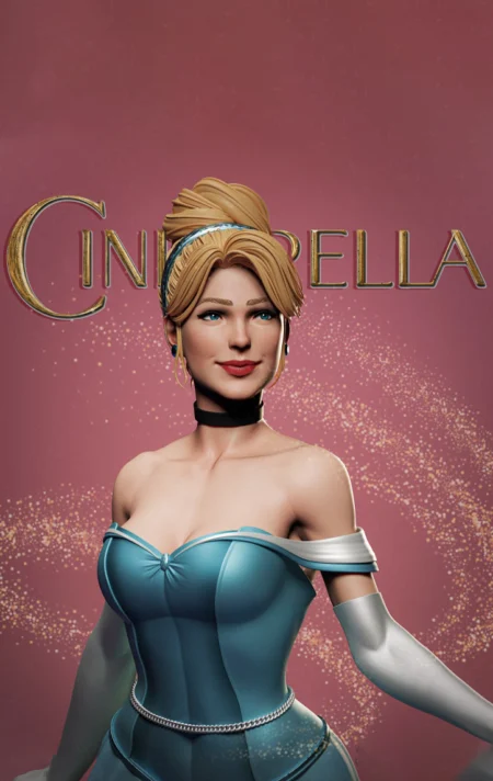 Cinderella STL 3D Print Model 