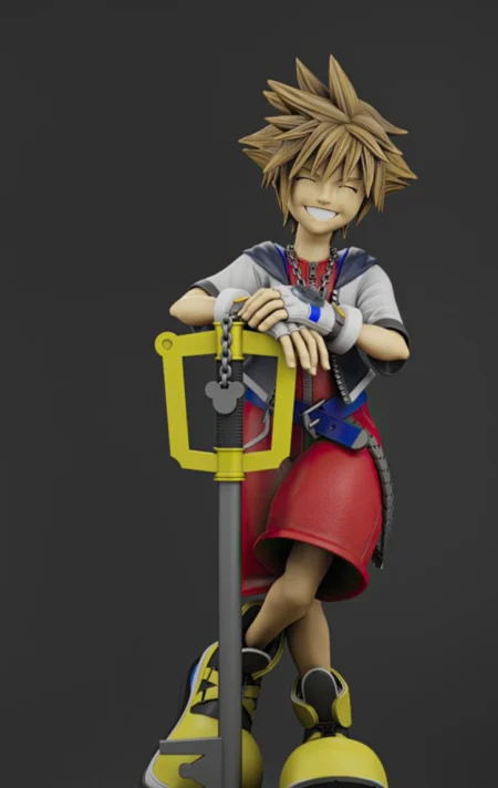 Sora Kingdom Hearts STL 3D Print Model