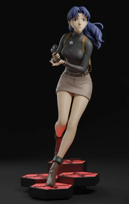 Misato Katsuragi STL 3D Print Model 